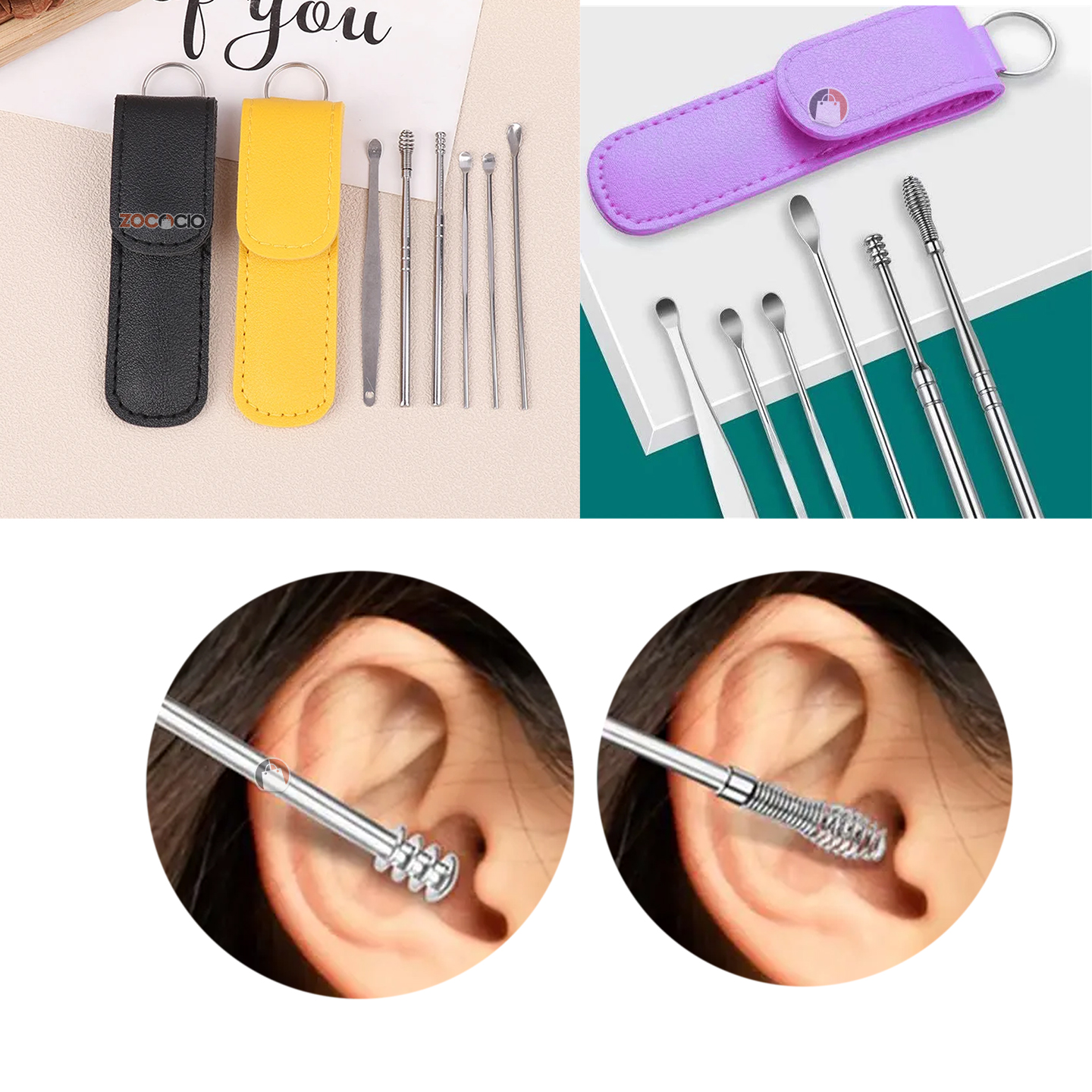 Miniatura 5 de Set Limpiador De Oídos X6 Piezas Higiene